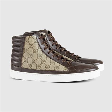 men gucci miro soft gg supreme high top sneake|Buy Gucci Gg Supreme Shoes: New Releases & Iconic Styles.